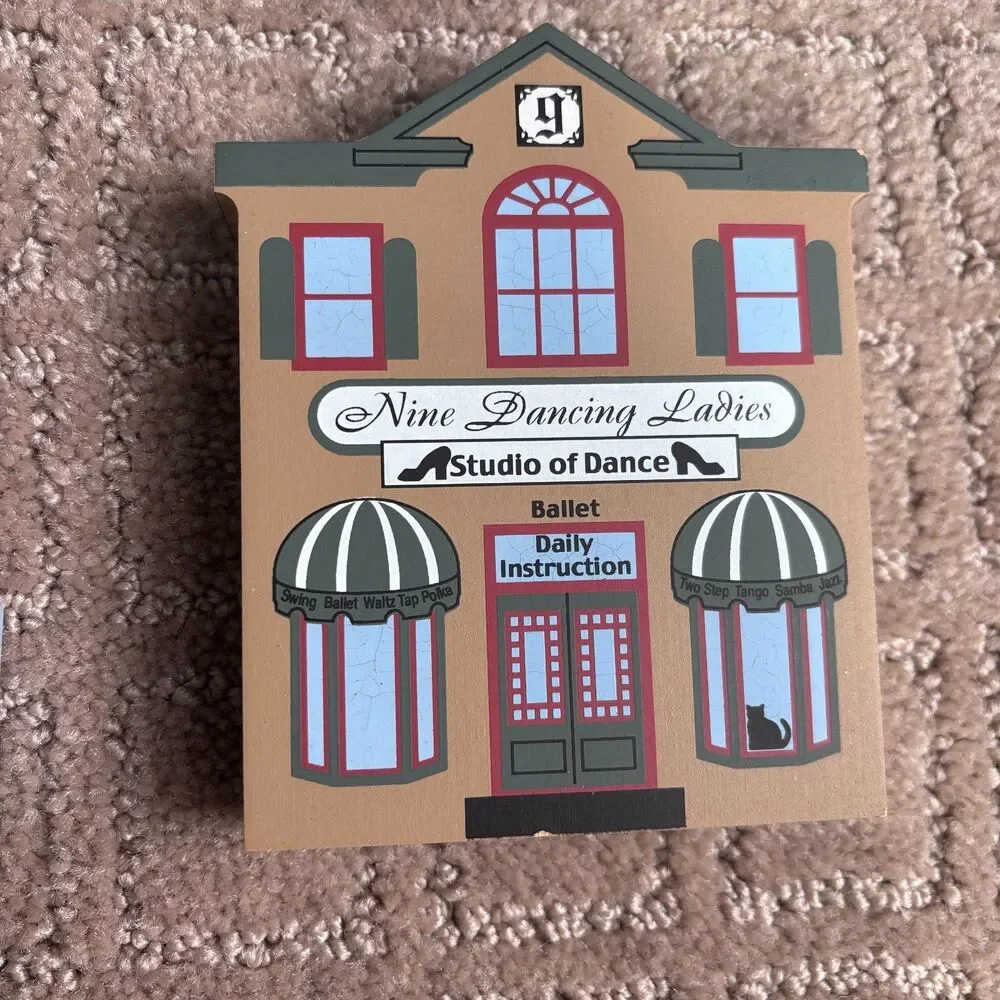 The Cats Meow Village Twelve Days Of Christmas Incomplete Set VTG 2000 *READ* - Picture 7 of 11